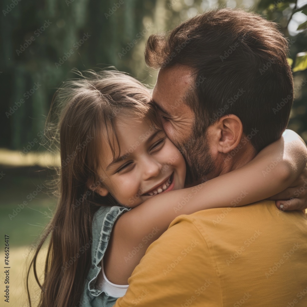 A heartwarming moment between a father and his daughter. Fictional Character Created By Generated By Generated AI. A heartwarming moment between a father and his daughter. Fictional Character Created By Generated By Generated AI.