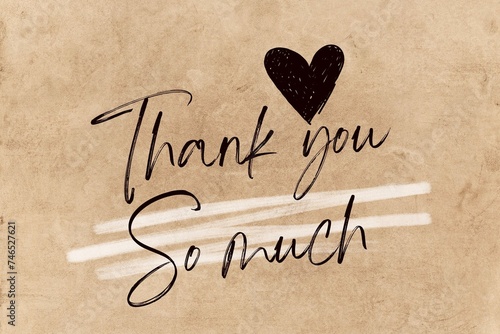 Fotografija Thank You So Much Message Banner