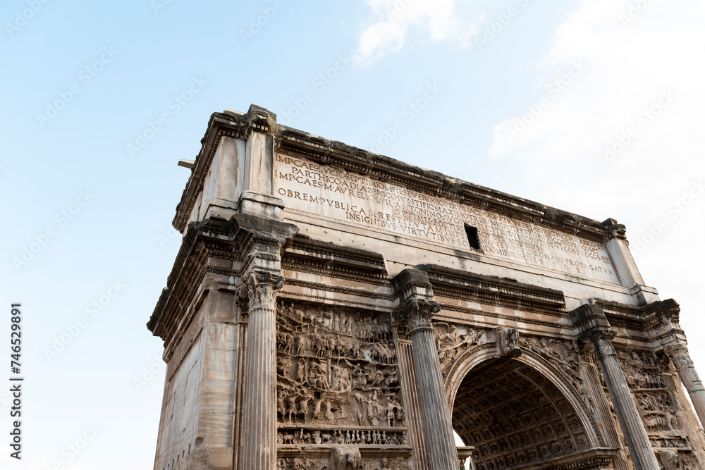detail of the Arch of Septimius Severus, Romedetail of the Arch of Septimius Severus, Romedetail of the Arch of Septimius Severus, Rome