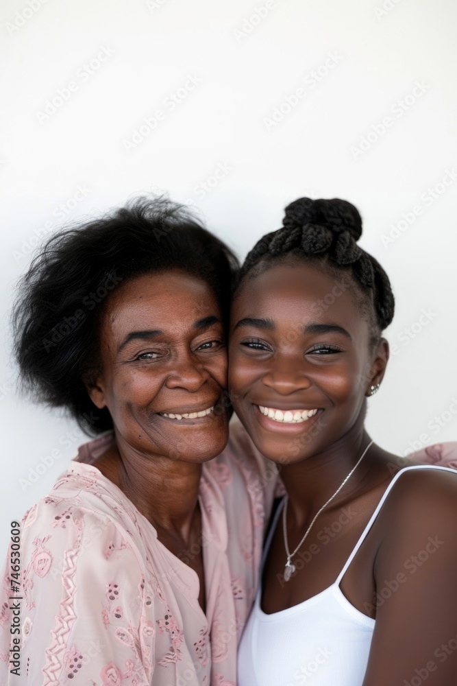 A Mother and Daughter Smiling Together. Fictional Character Created By Generated By Generated AI. A Mother and Daughter Smiling Together. Fictional Character Created By Generated By Generated AI.