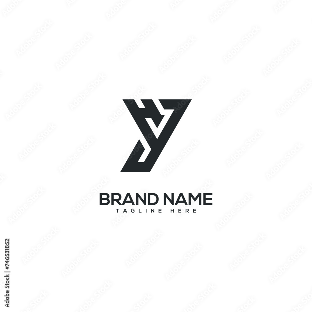 Alphabet YH HY letter logo design vector elements. Initials monogram icon. Alphabet YH HY letter logo design vector elements. Initials monogram icon.