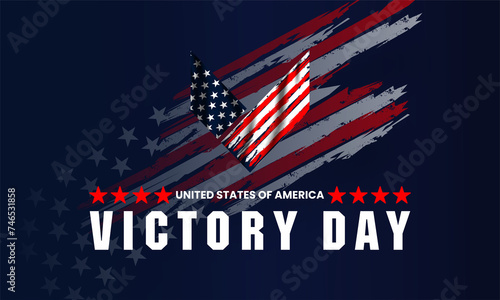 Victory Day United States vektor background 