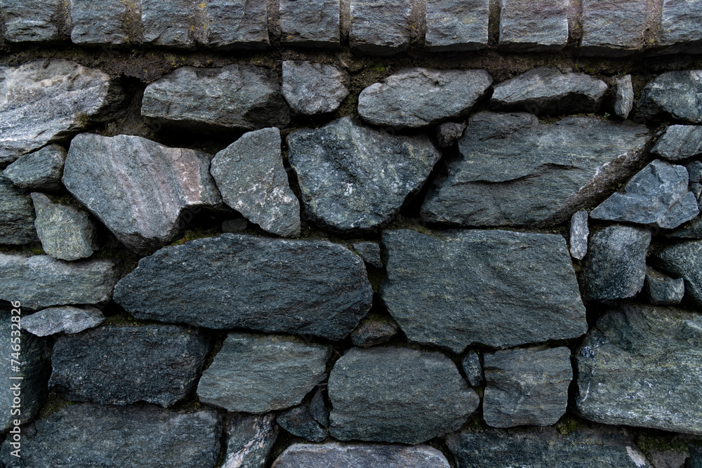 Fototapeta premium Stone wall background, texture, Italy