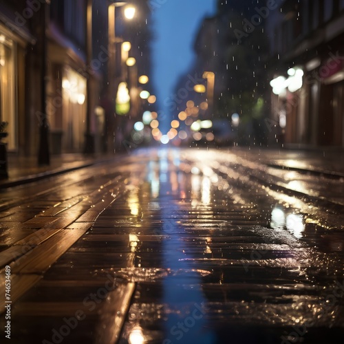 city street light at night