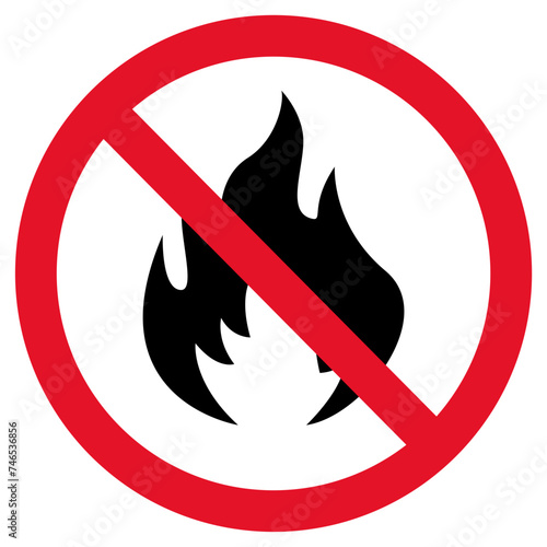 No bonfire icon. Informative icon