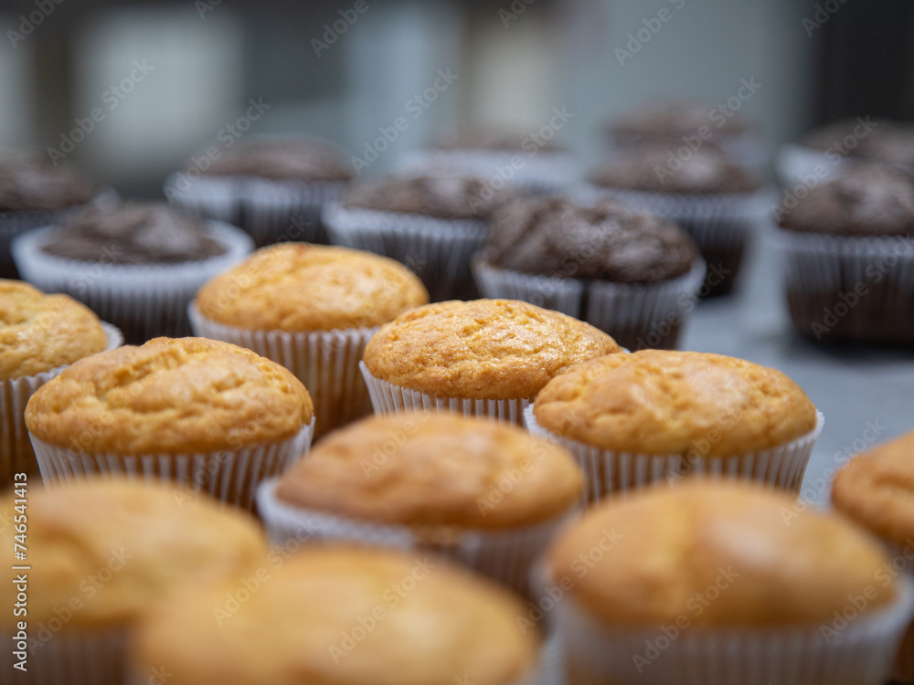 cupcake production inside the bakery cupcake production inside the bakery
