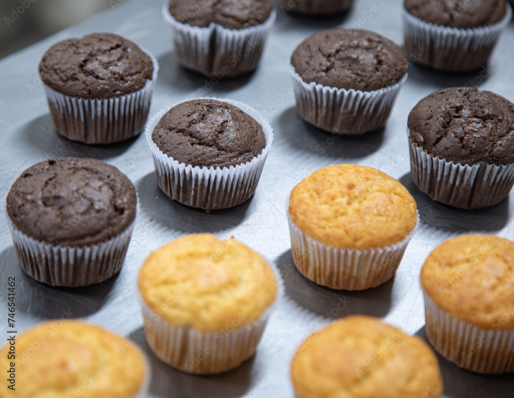cupcake production inside the bakery cupcake production inside the bakery