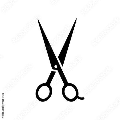 Comb and scissors icon. Scissors hairbrush vector illustration, Hair combs and scissors set isolated on a white background. Barber icon,vector