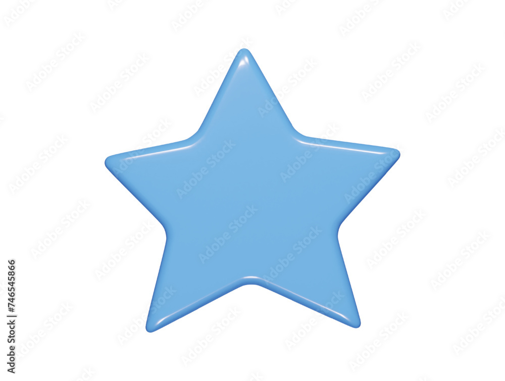 Star icon 3d rener illustration Star icon 3d rener illustration
