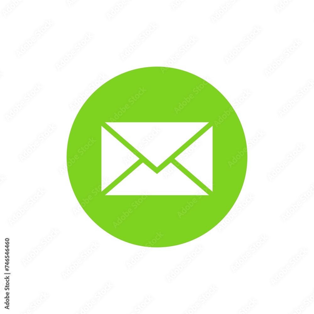 Message icon on white background Message icon on white background