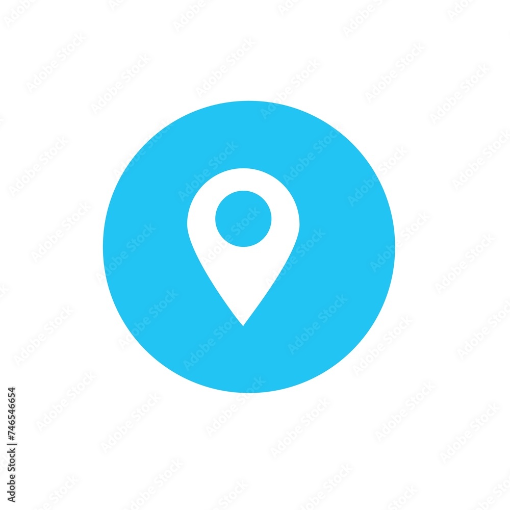 Gps location market on white background Gps location market on white background