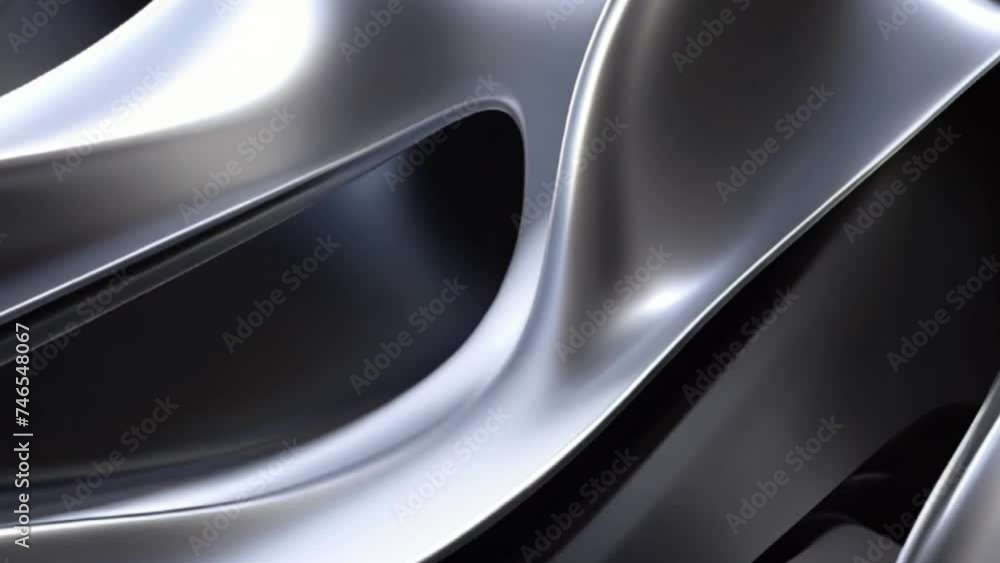 Video, abstract background. Waves of silver metal. AI generative. Video, abstract background. Waves of silver metal. AI generative.