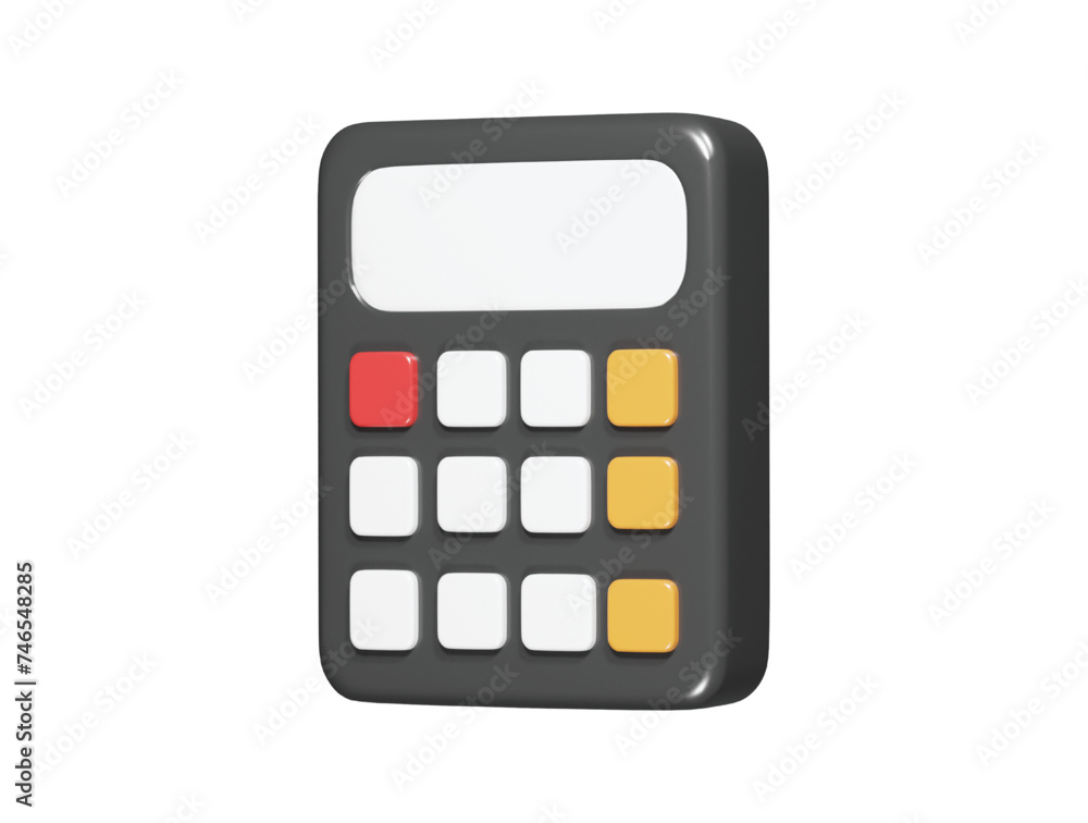 Calculator icon 3d icon illustration Calculator icon 3d icon illustration