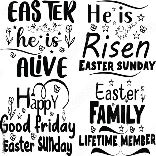 Happy Easter Bundle design  Christian Easter Bundle  Easter Bunny  Retro Easter Cut Files Cricut  Good for Happy Easter tshirt design