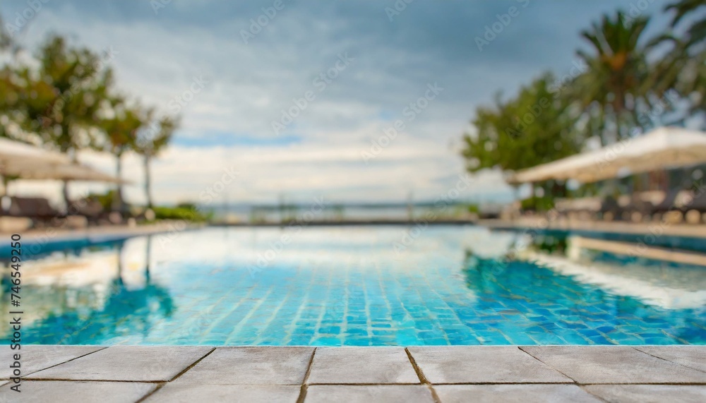 Obraz premium Urlaub am Pool