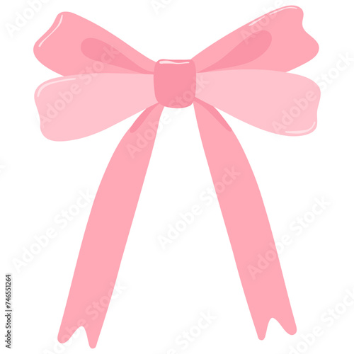 Pink Coquette Ribbon Bow 