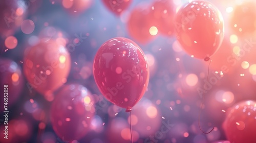 Balloons Party Background
