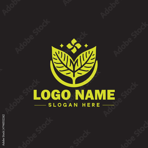  Environmental logo ecologic green nature farm business logo icon editable vector