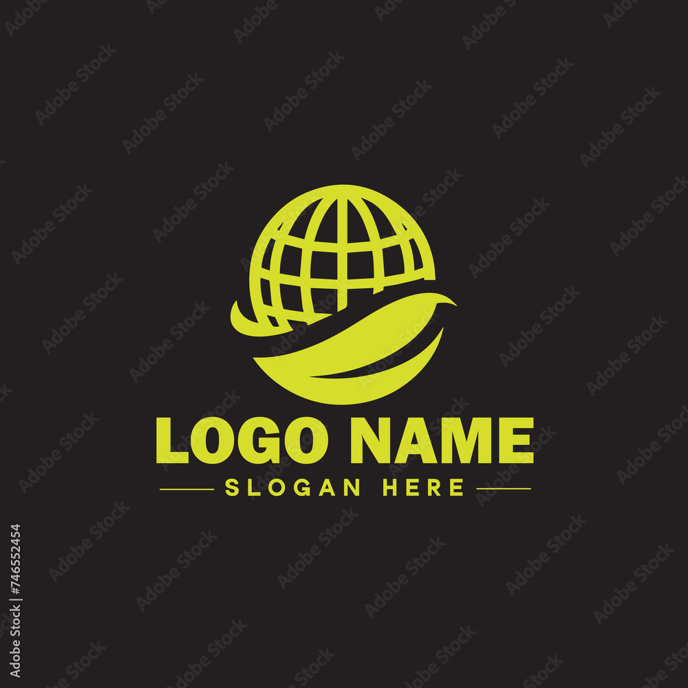 Environmental logo ecologic green nature farm business logo icon editable vector Environmental logo ecologic green nature farm business logo icon editable vector