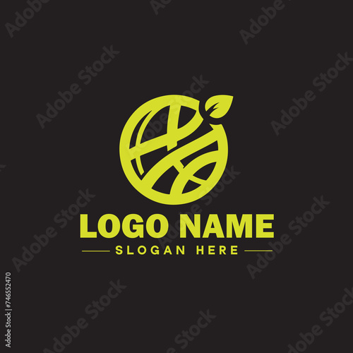  Environmental logo ecologic green nature farm business logo icon editable vector