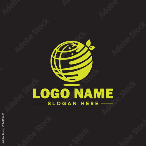  Environmental logo ecologic green nature farm business logo icon editable vector