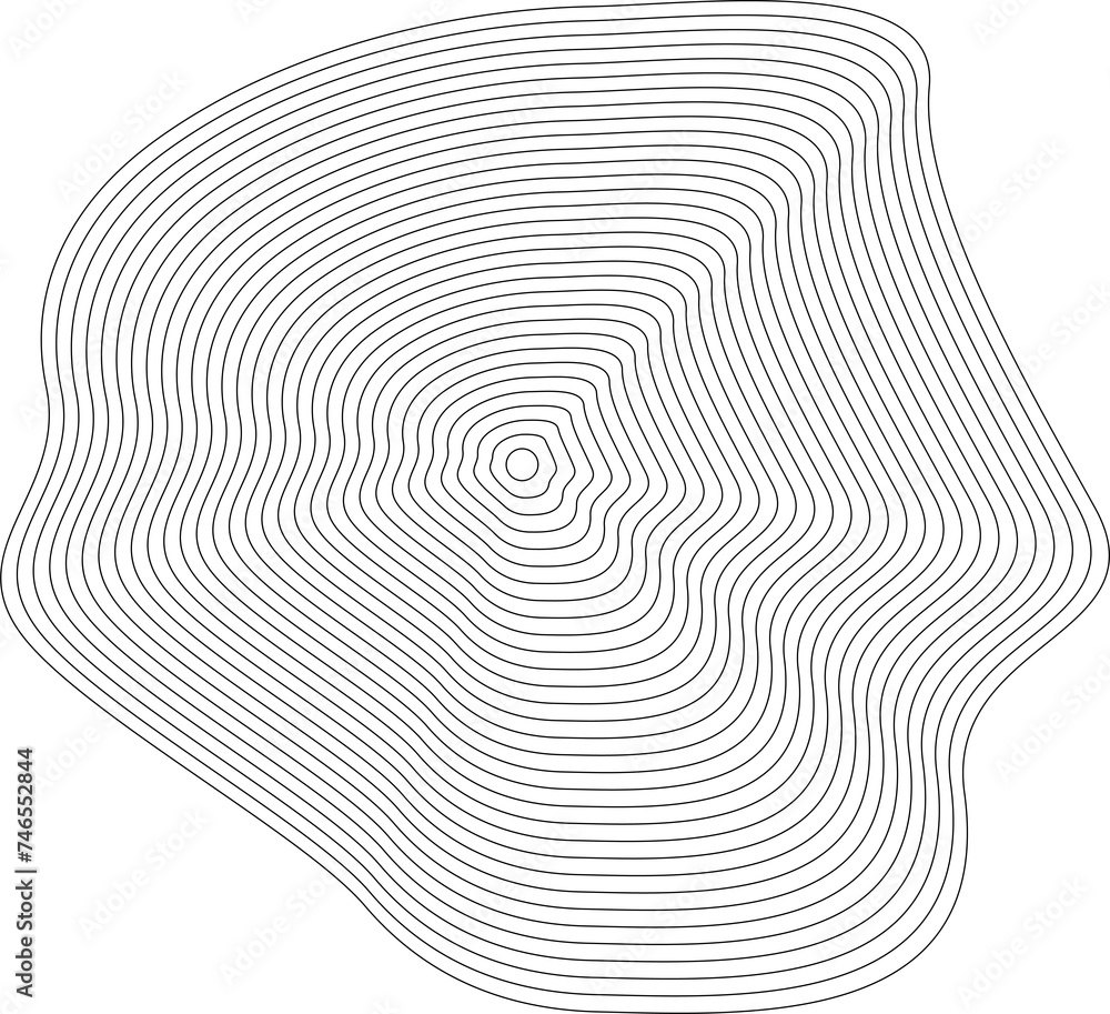 Liquid shape made of lines with blend effect. Modern design Liquid shape made of lines with blend effect. Modern design