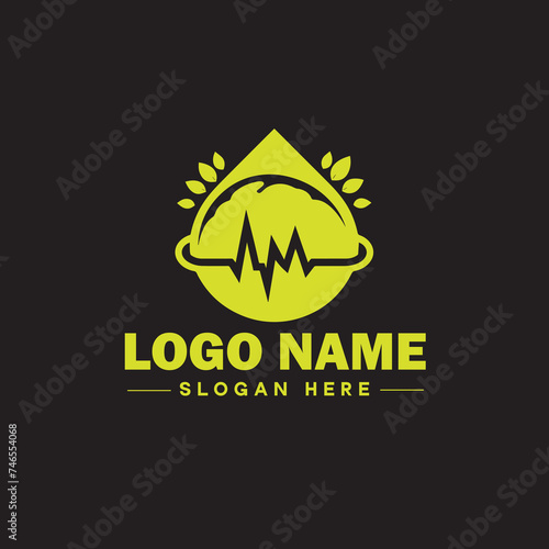  Environmental logo ecologic green nature farm business logo icon editable vector