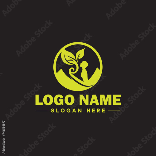  Environmental logo ecologic green nature farm business logo icon editable vector