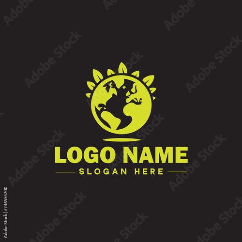  Environmental logo ecologic green nature farm business logo icon editable vector