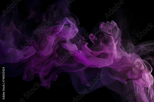  a black background with abstract purple smoke  purple smoke against a dark backdrop  wallpaper with a background of abstract smoke  violet smoke 