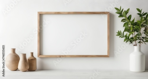 Modern minimalist decor with a blank canvas © vivekFx