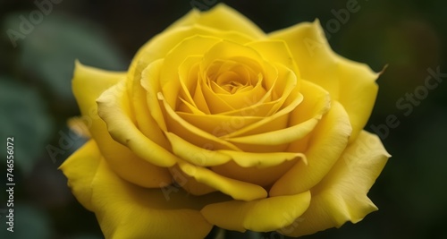  Bright and Beautiful - A Close-Up of a Yellow Rose