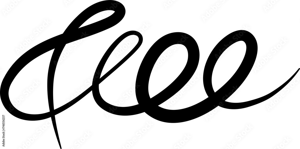 Spiral wave line or curved pattern. Graphic element Spiral wave line or curved pattern. Graphic element