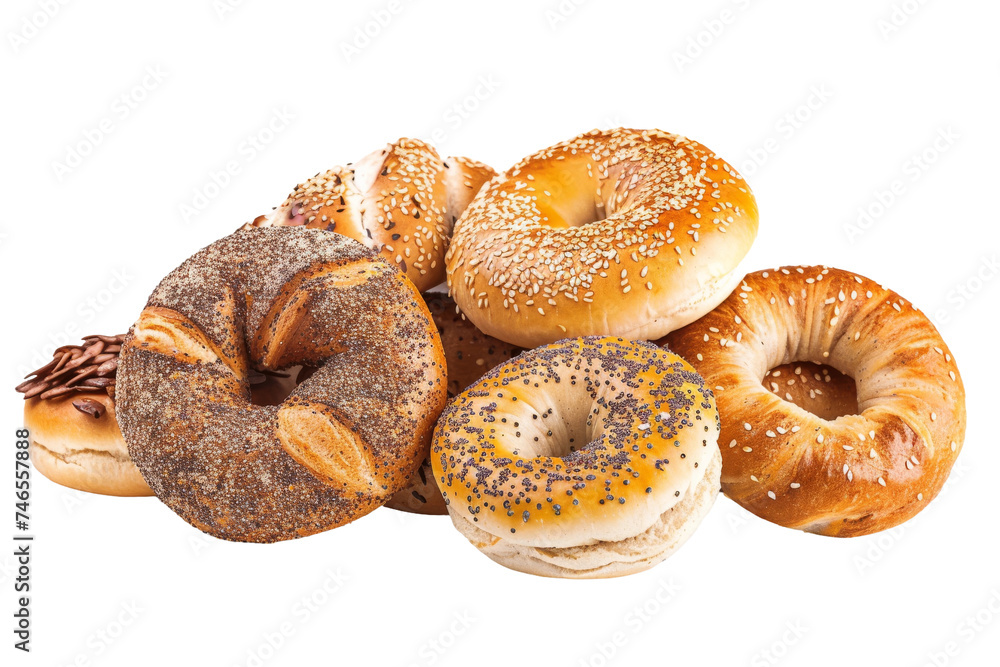 Bagel Barn isolated on transparent background