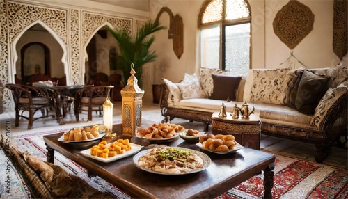 Table Iftar du Ramadan marocain photo