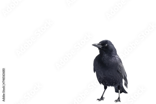 Blackbird isolated on transparent background