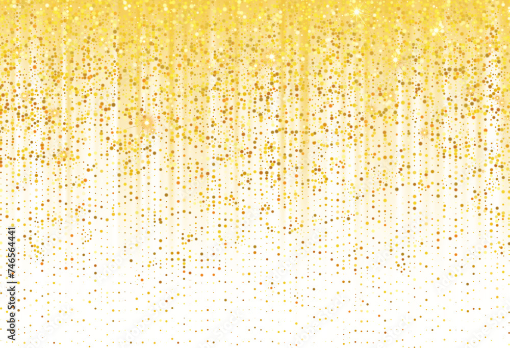 Golden Sparkle Background Luxury Gold Glitter Dust for Festive Holiday Shine