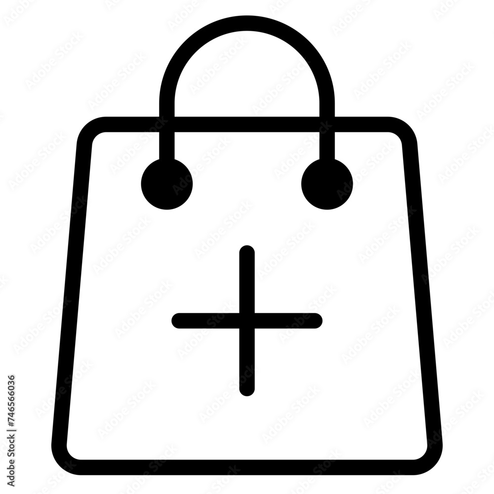 Obraz premium Add to cart icon. Online shop shopping cart icon with plus sign symbol