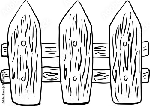 sketch fence hand drawn