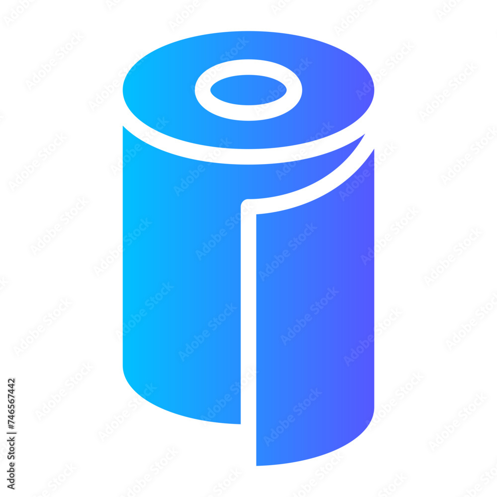 paper roll gradient icon paper roll gradient icon