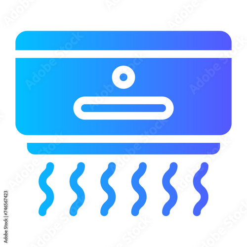 hand dryer gradient icon