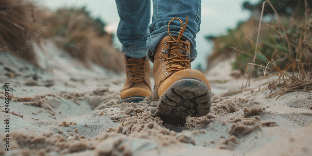 Dünenwanderung im Herbst an Nord- oder Ostsee Dünenwanderung im Herbst an Nord- oder Ostsee
