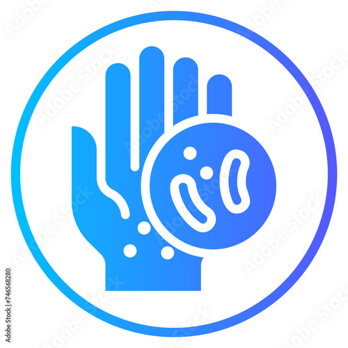 dirty hands gradient icon