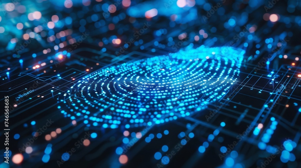 digital finger print cybersecurity background digital finger print cybersecurity background