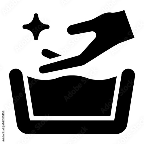 handwash glyph icon