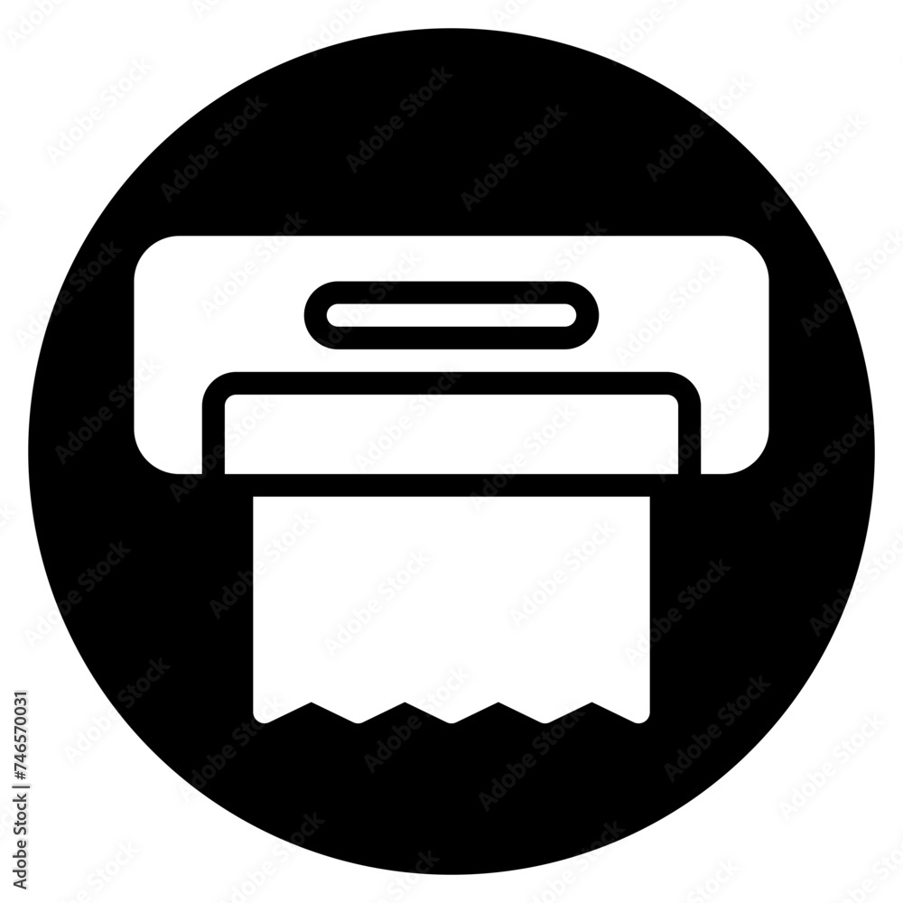 paper towel glyph icon paper towel glyph icon