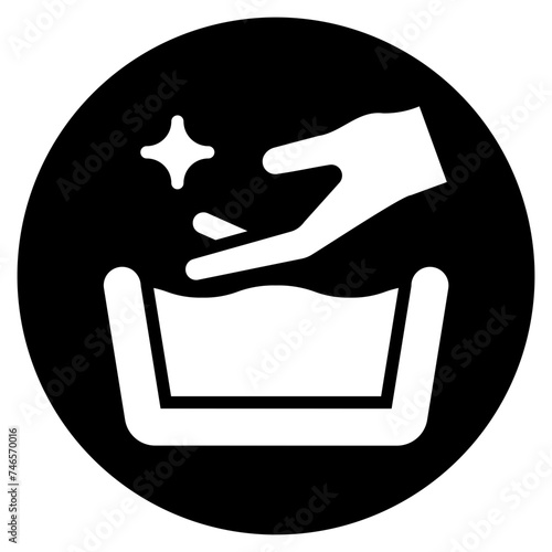 handwash glyph icon