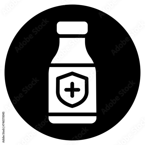 rubbing alcohol glyph icon
