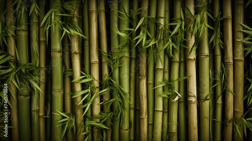 Bamboo background bright coloured illustration, artistic modern futuristic print, artwork. For poster, cover, presentation, wallpaper