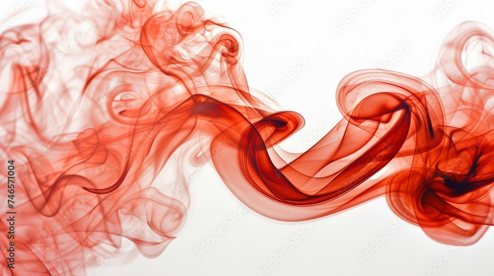 Dynamic red smoky background for graphic design, adding drama and creativity to visuals. - obrazy, fototapety, plakaty 